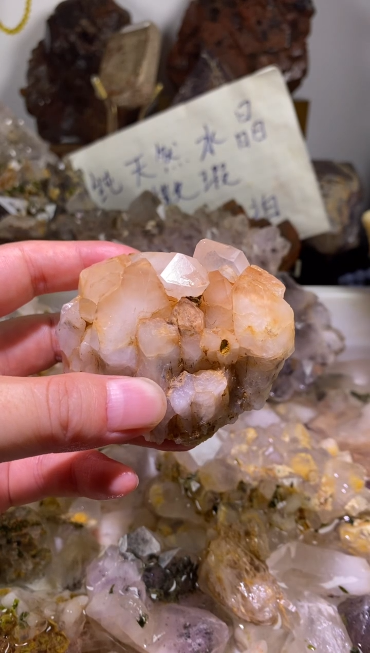 未镶嵌珠宝半成品水晶4号188g四川超七花园水晶