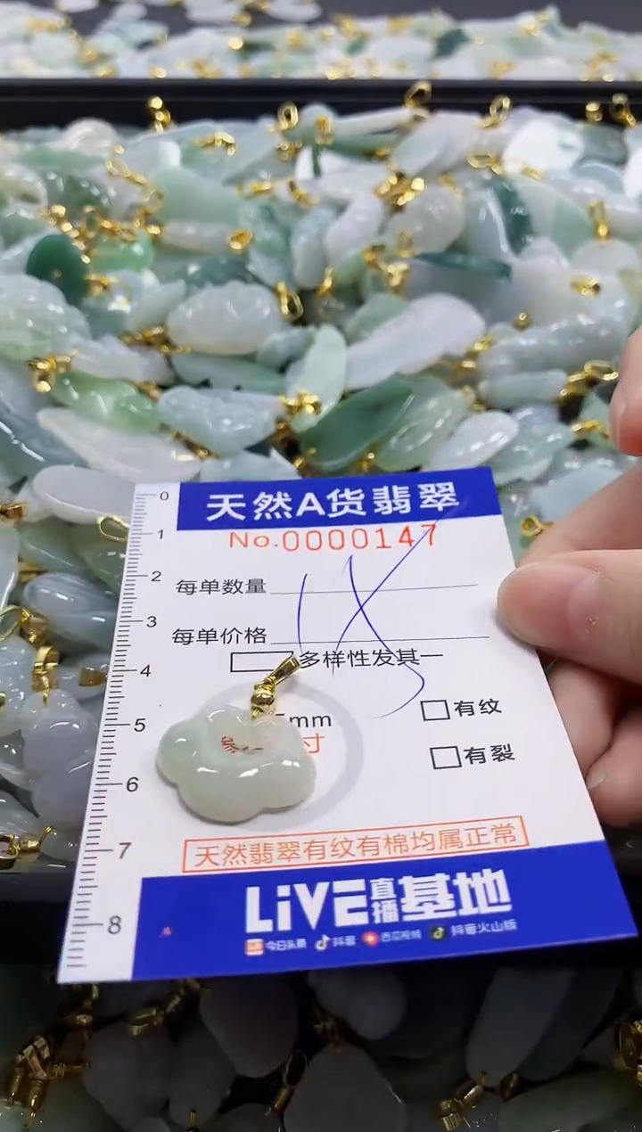 颈饰未镶嵌翡翠天然A货翡翠