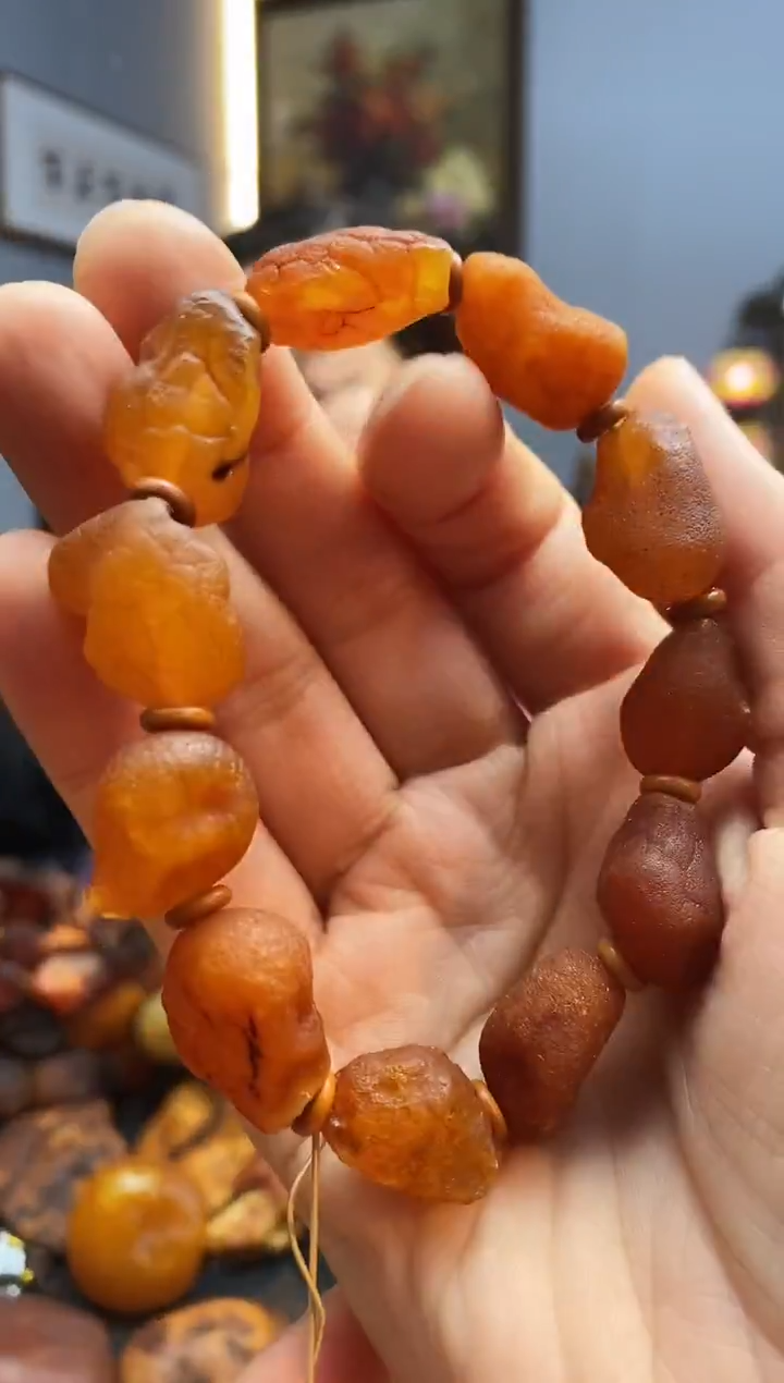 手链琥珀未镶嵌手串