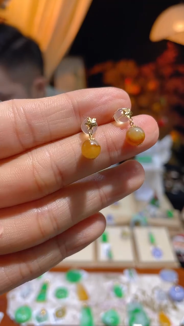 【闪购商品】翡翠颈饰18K金镶嵌假一赔三