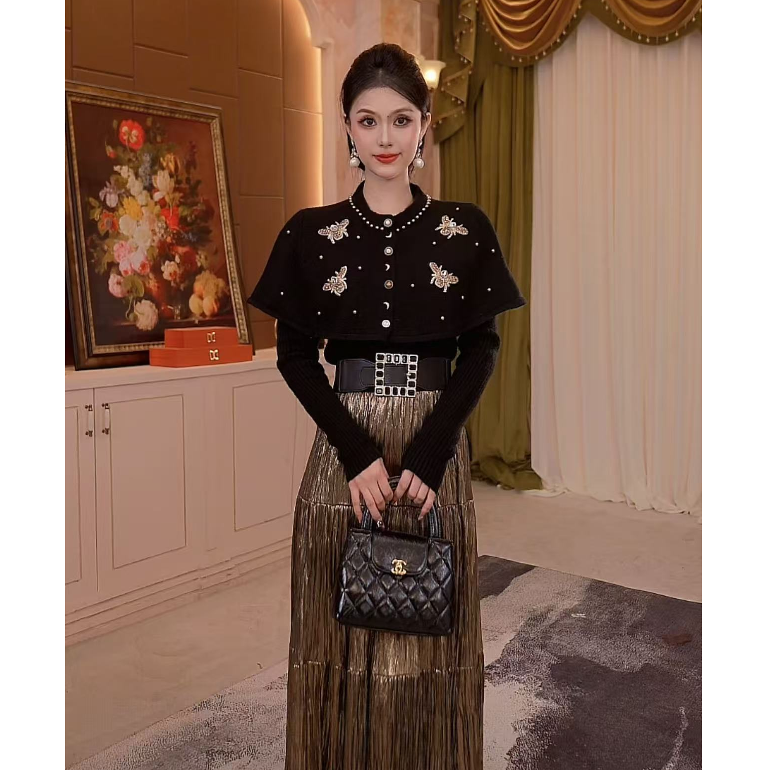 FNN【芙娜妮】2025新款休闲洋气衣服女穿搭气质女装套装F2530757A