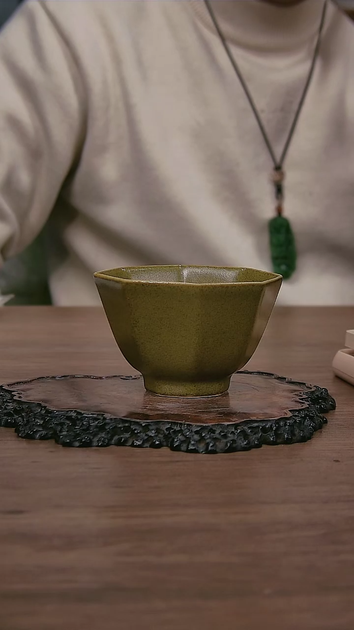 【闪购商品】012+小王严选逸古堂茶叶沫釉八方杯