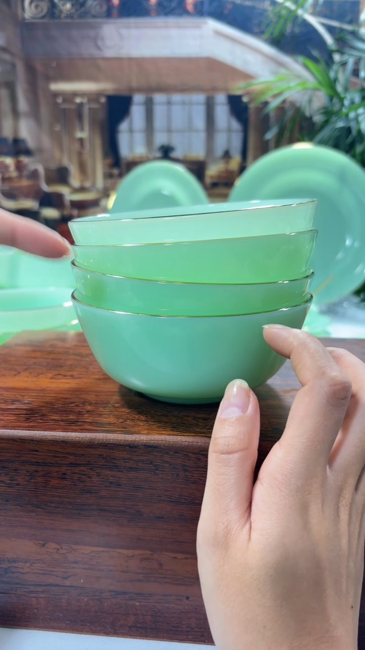 【闪购商品】...5.5英寸玉瓷碗4个口径11.5厘米