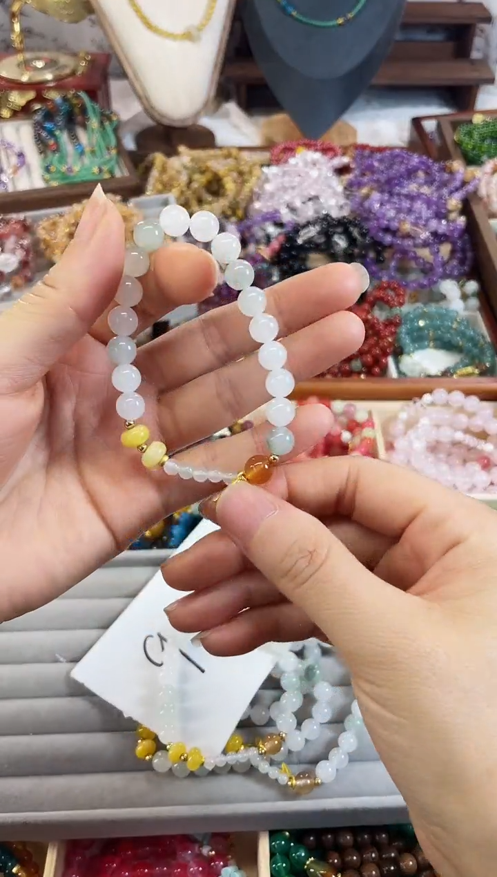 【闪购商品】玛瑙/玉髓手链未镶嵌天山翠天然玉石