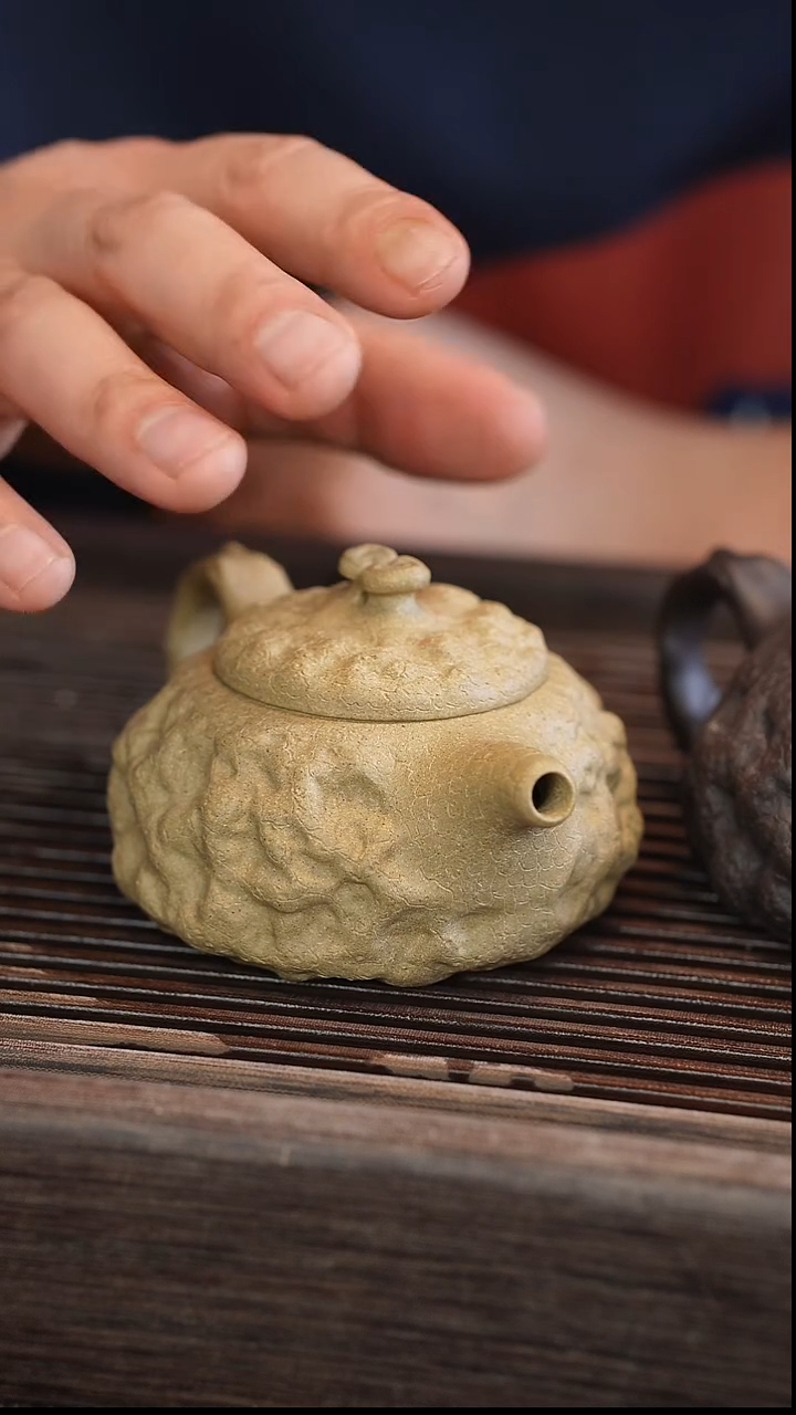 茶壶紫砂供春 本绿 170cc