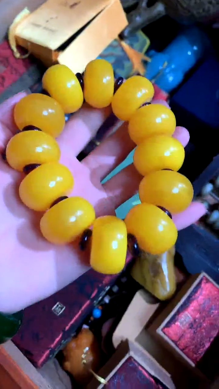 【闪购商品】蜜蜡手串未镶嵌德诚精品专属摆件