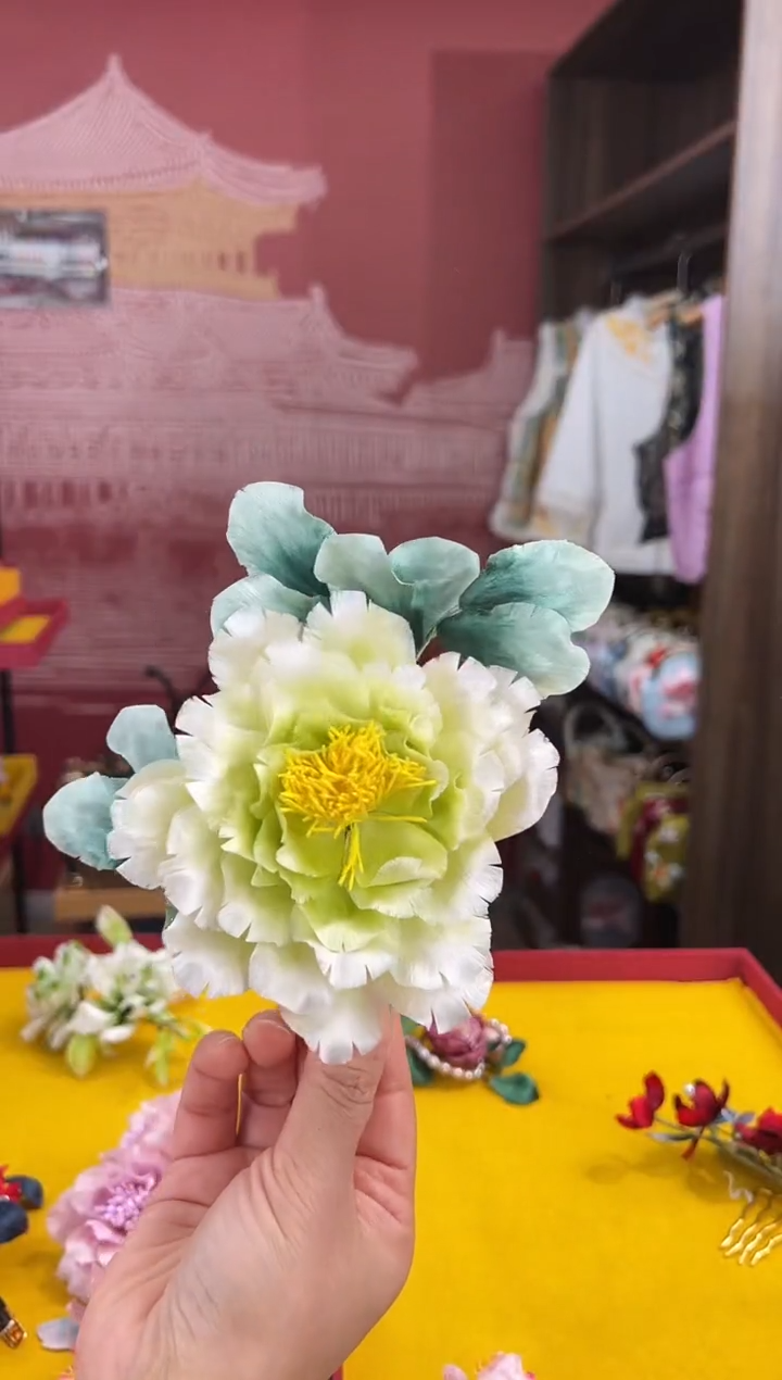 【闪购商品】刺绣非遗绒花（发饰）