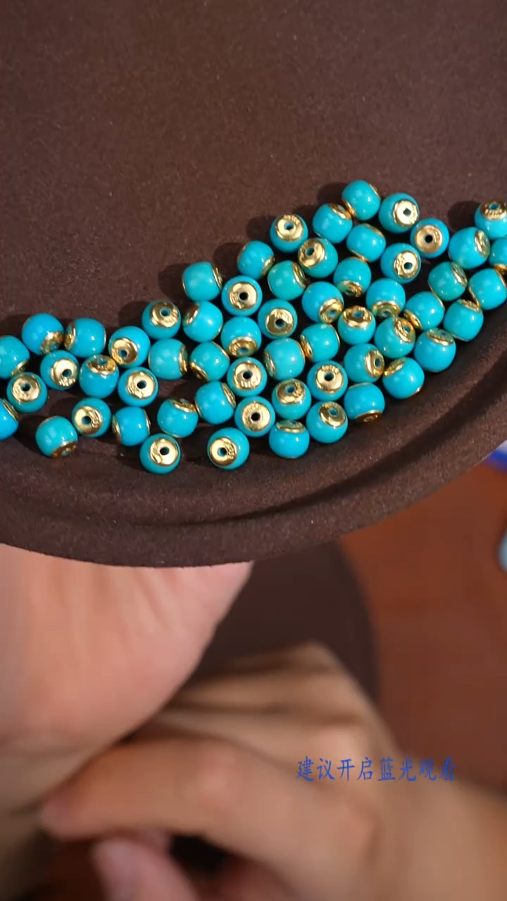 18K金镶嵌绿松石配饰绿松石配饰（多样性发其一）