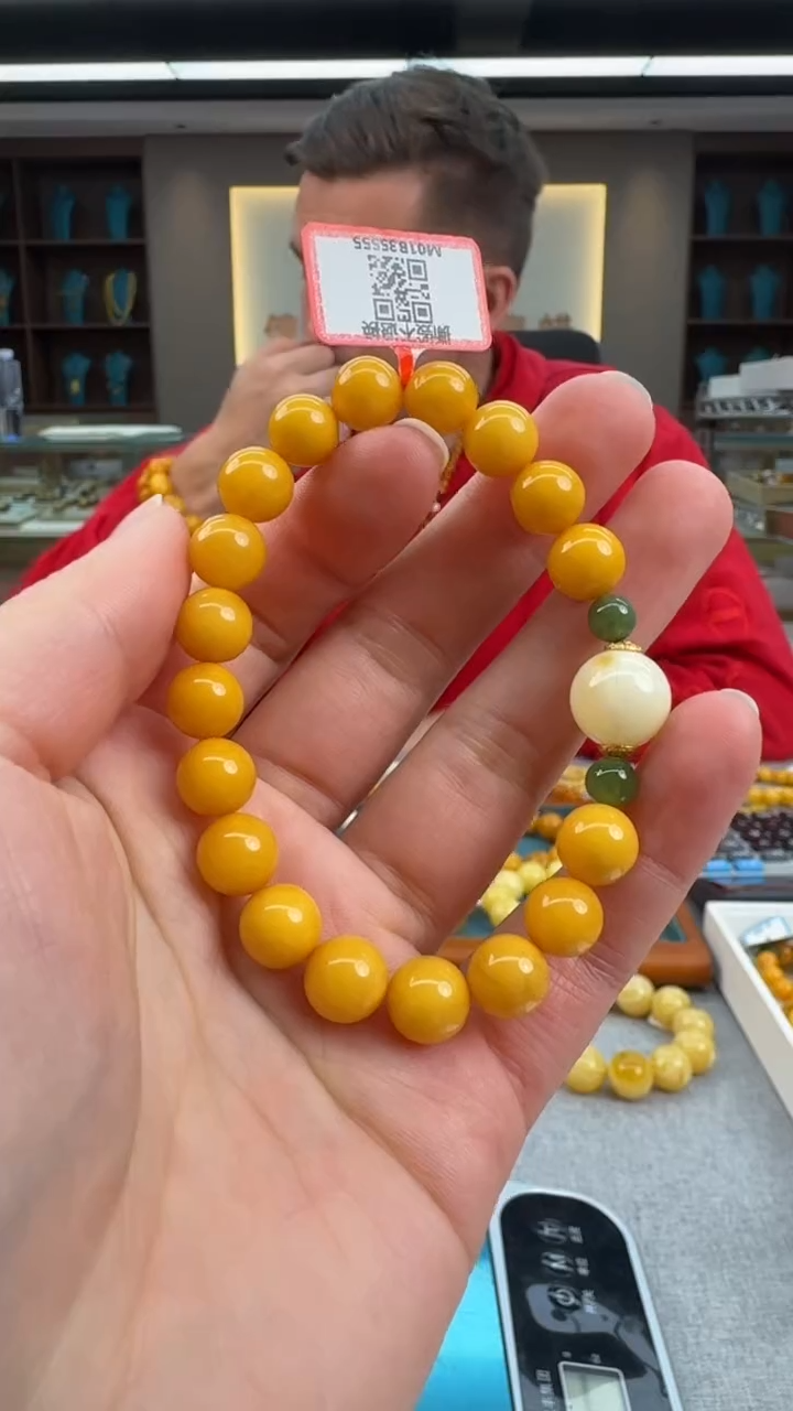 【闪购商品】琥珀手串未镶嵌秒拍号171