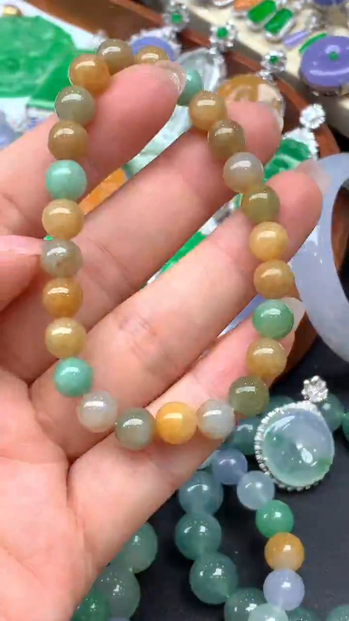 【闪购商品】翡翠手串未镶嵌113-天然翡翠