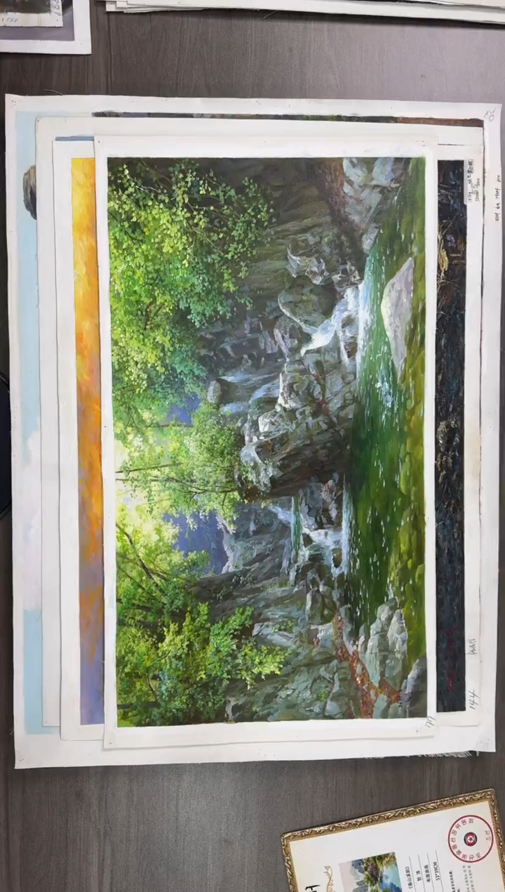 油画【58号】约50*70cm丨朝鲜原创纯手绘孤品油画丨顺丰包邮