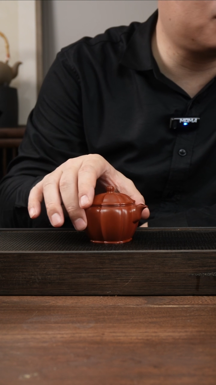 茶杯紫砂用****7朱泥筋纹小汉瓦     100CC  