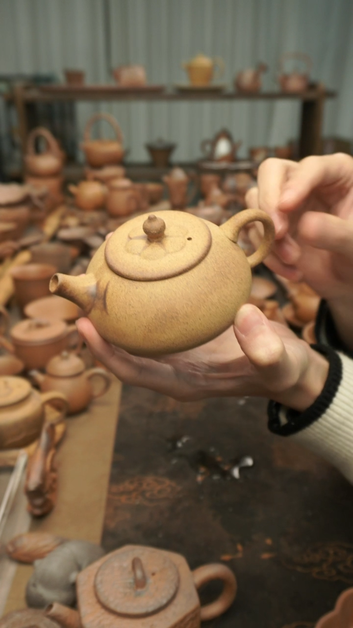 老岩泥原矿料  石瓢壶175ml