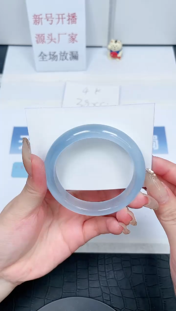 【闪购商品】石英质玉手镯未镶嵌V30-58.4