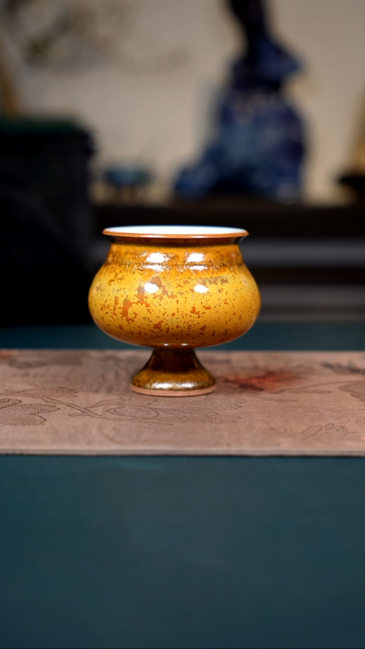 钧瓷原产地茶器摆件