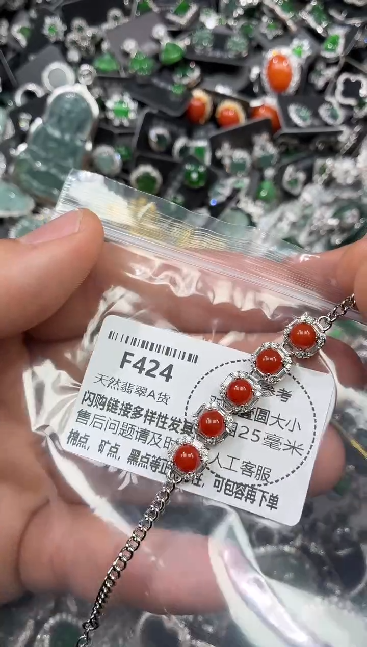 颈饰未镶嵌翡翠F424手链