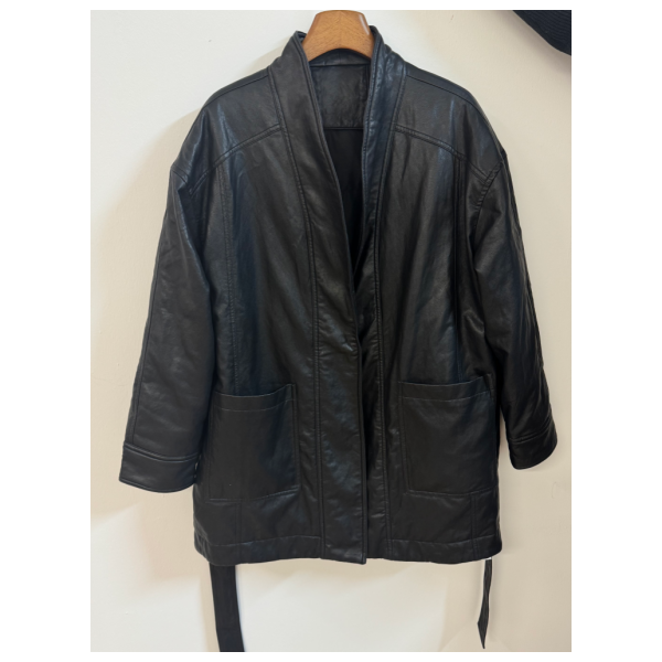 YLDYC【凛冬皮羽】韩版极简羽绒服超软环保PU皮羽绒上衣