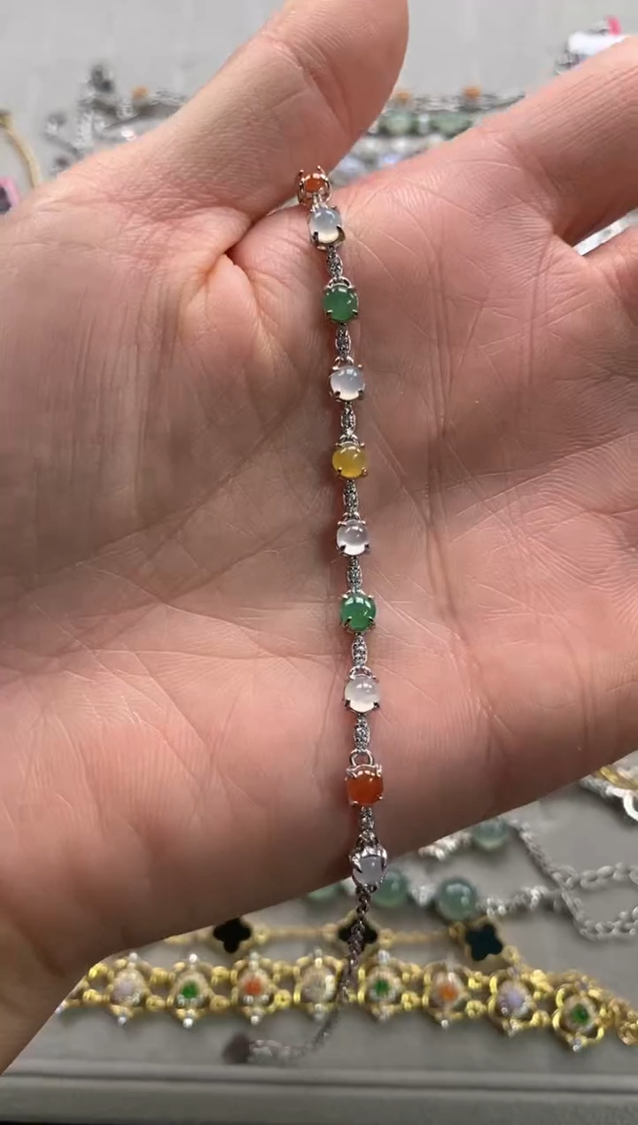 【闪购商品】翡翠戒指银S925镶嵌111111-4
