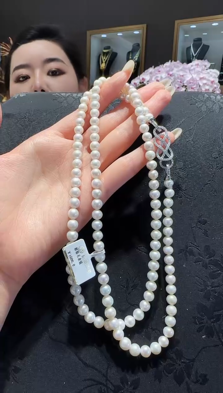 【闪购商品】淡水珍珠毛衣链未镶嵌珍珠毛衣链