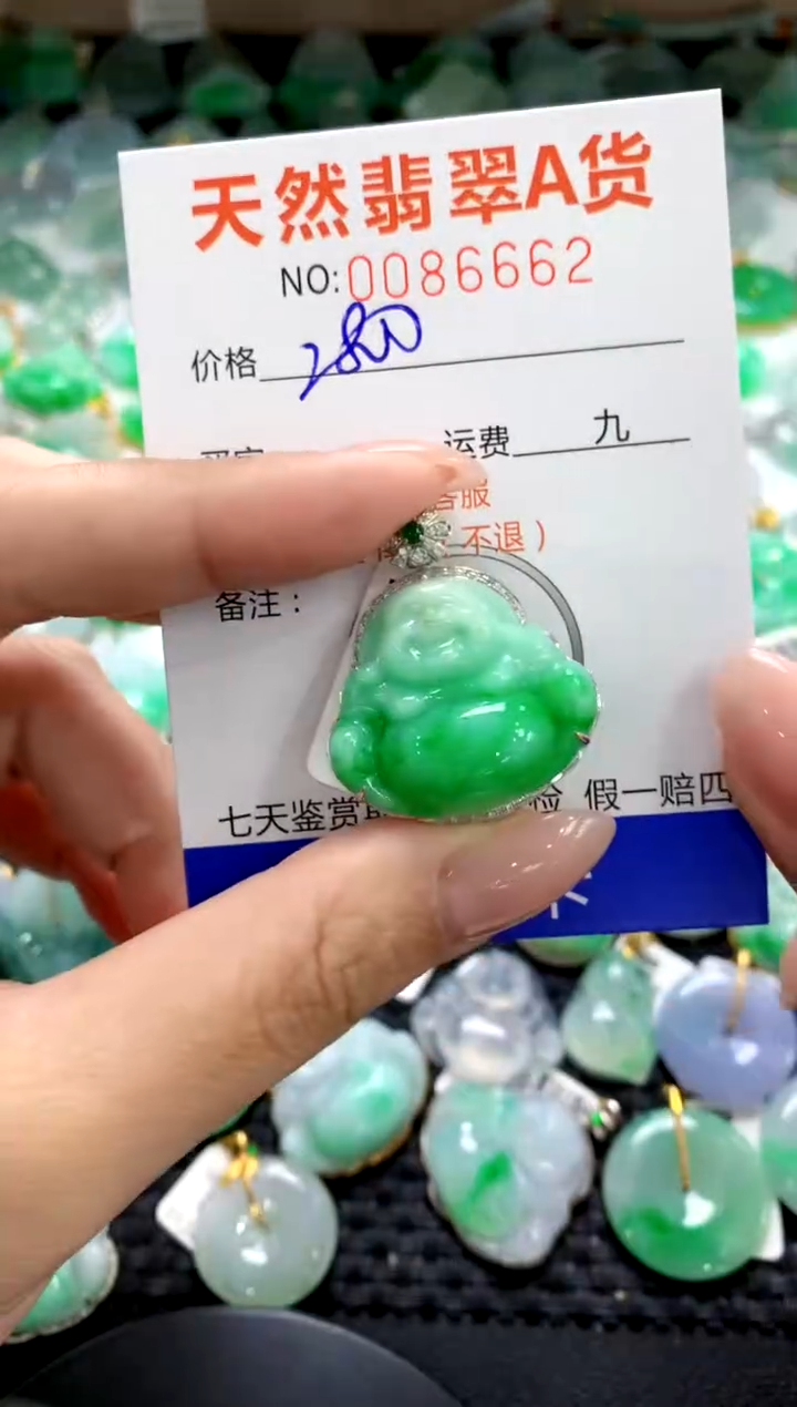 翡翠18K金镶嵌颈饰1111111111111111