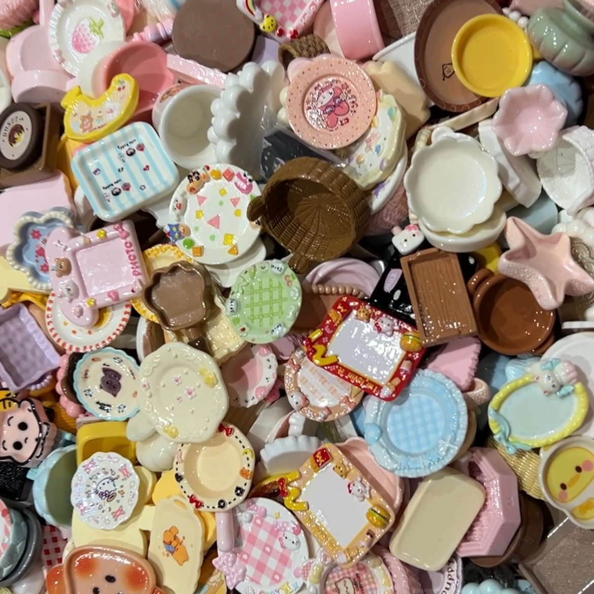 【冰杯混款】福福混款款式随机 不可挑款~DIY创意树脂配件摆件大混+