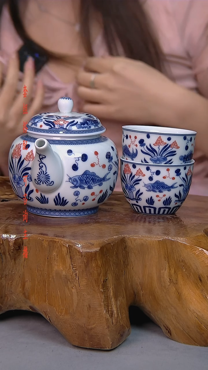  简装家用款3件套 白瓷陶瓷茶具