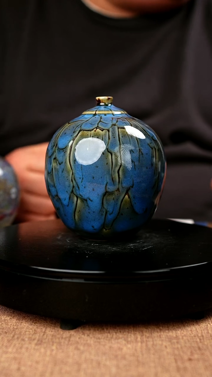 【闪购商品】577#中华窑一级品原矿钧瓷炉钧釉摆件