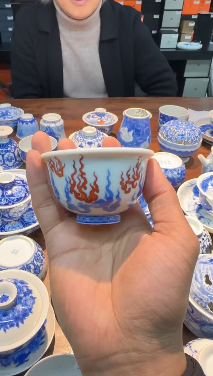 【闪购商品】预售 妙色 青花九紫离火小压手杯...8