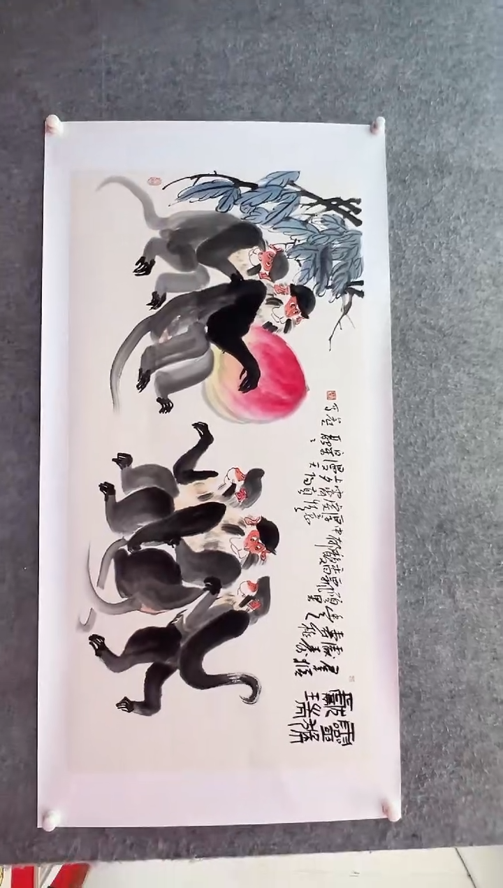 【闪购商品】绘画王冠人-8平尺-国画作品