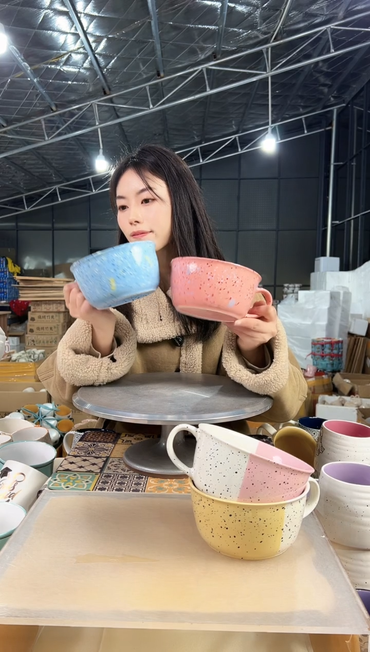 【闪购商品】杯高温釉下彩陶瓷2