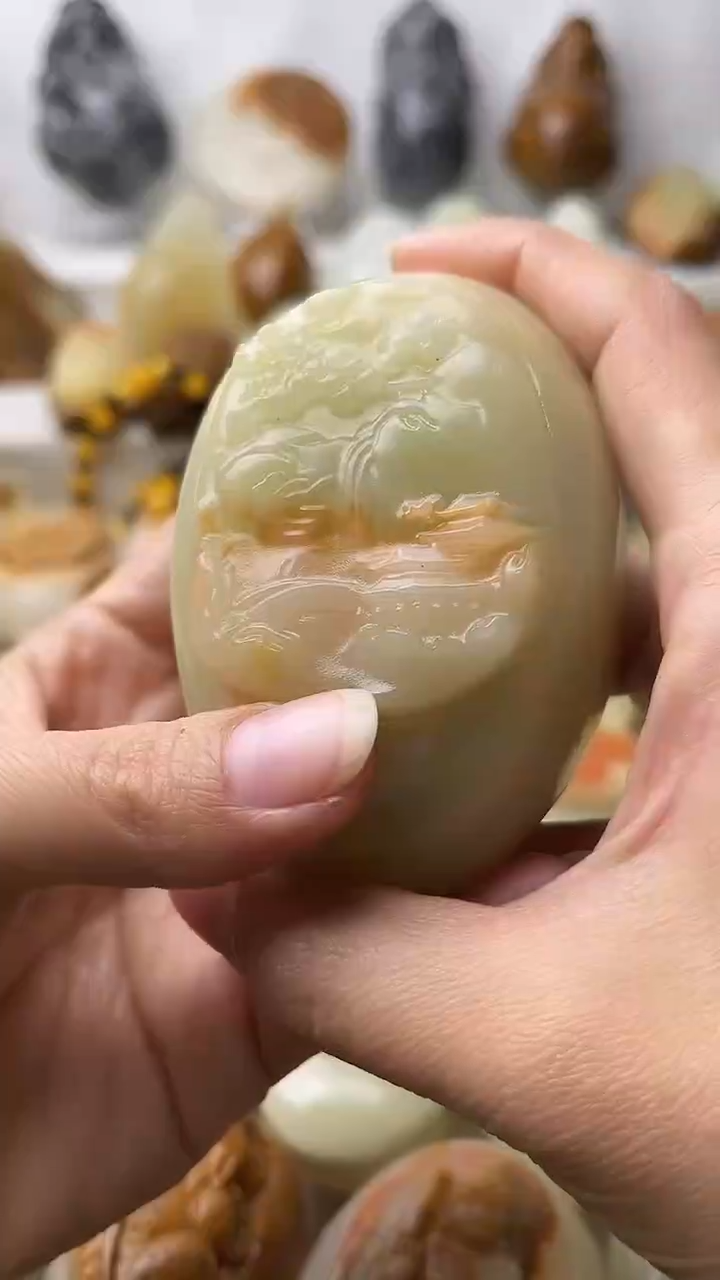 石材古青石棉纹正常不退换山水