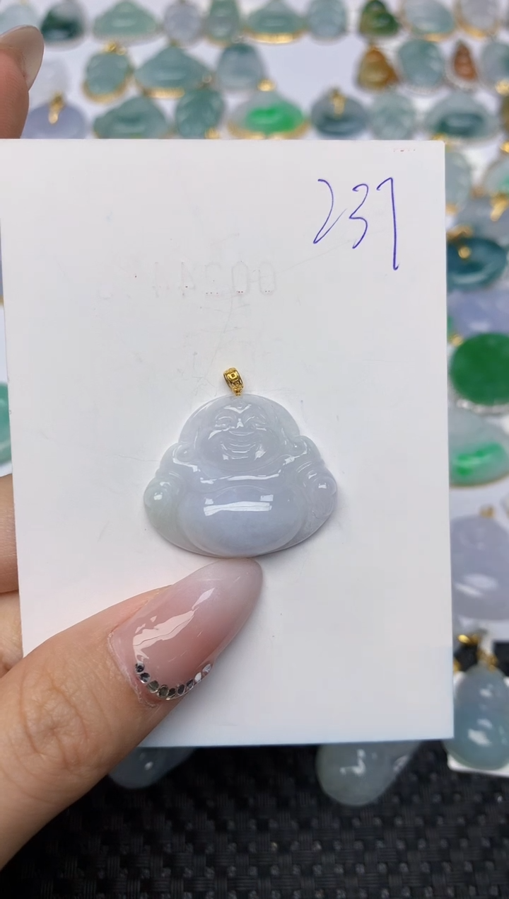 【闪购商品】翡翠颈饰18K金镶嵌 天然翡翠A货