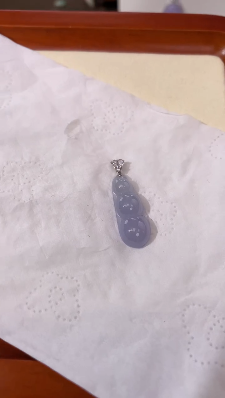 【闪购商品】翡翠颈饰18K金镶嵌天然缅甸a货翡翠