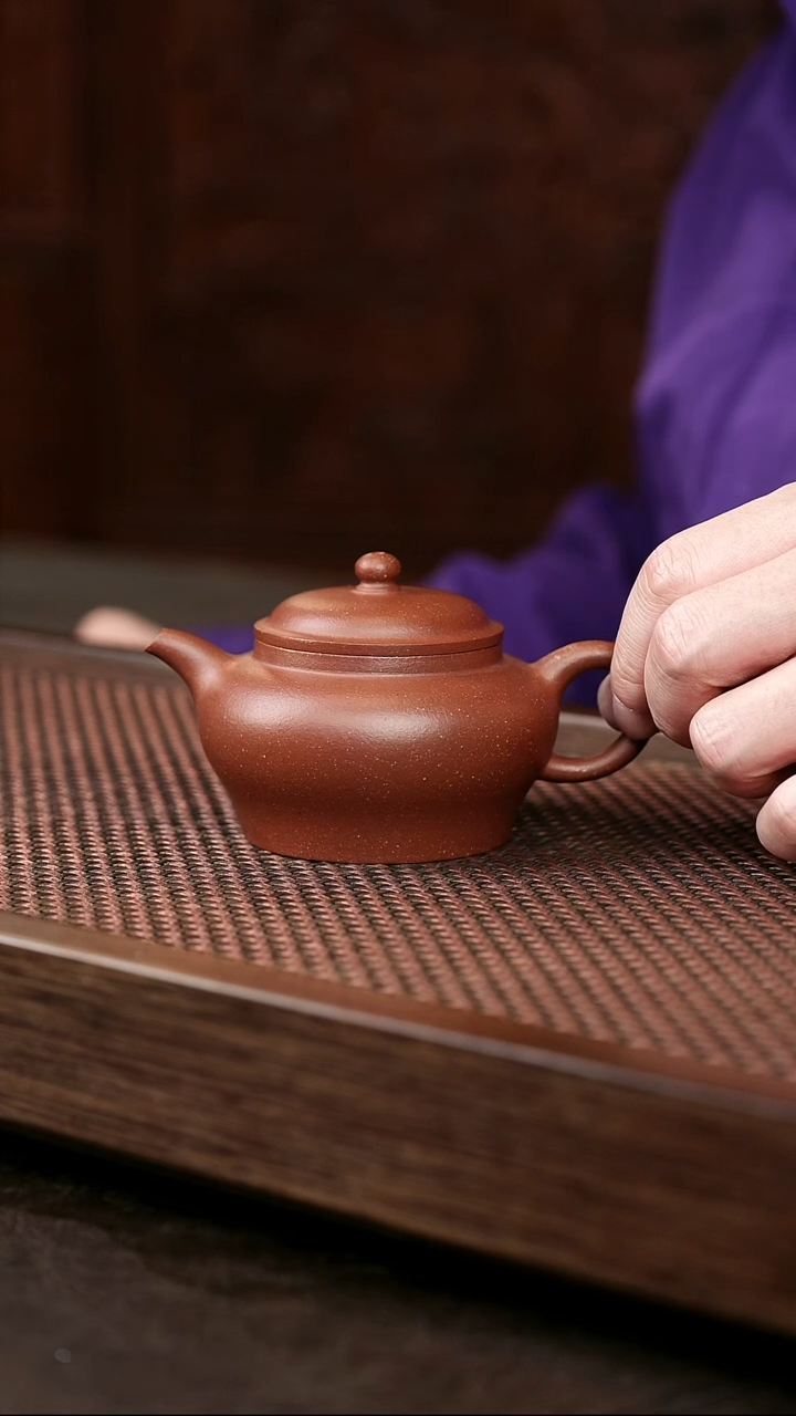 茶壶紫砂红降潘壶
