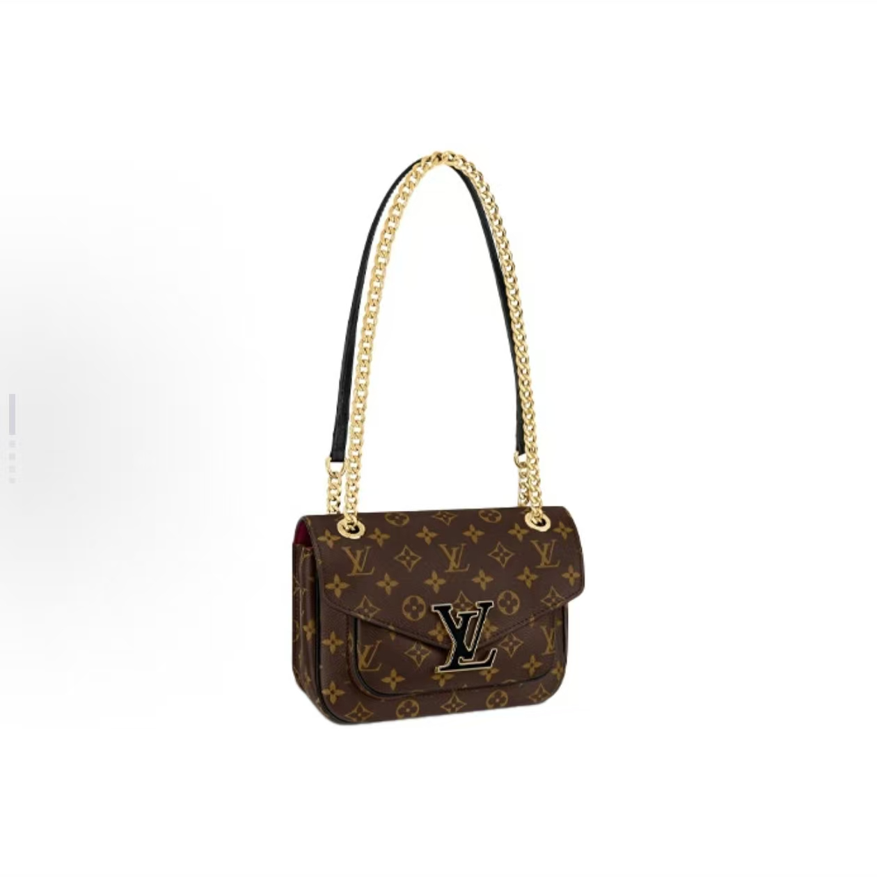 99新 LouisVuitton/路易威登 LV 邮差包经典老花涂层帆布拼牛皮
