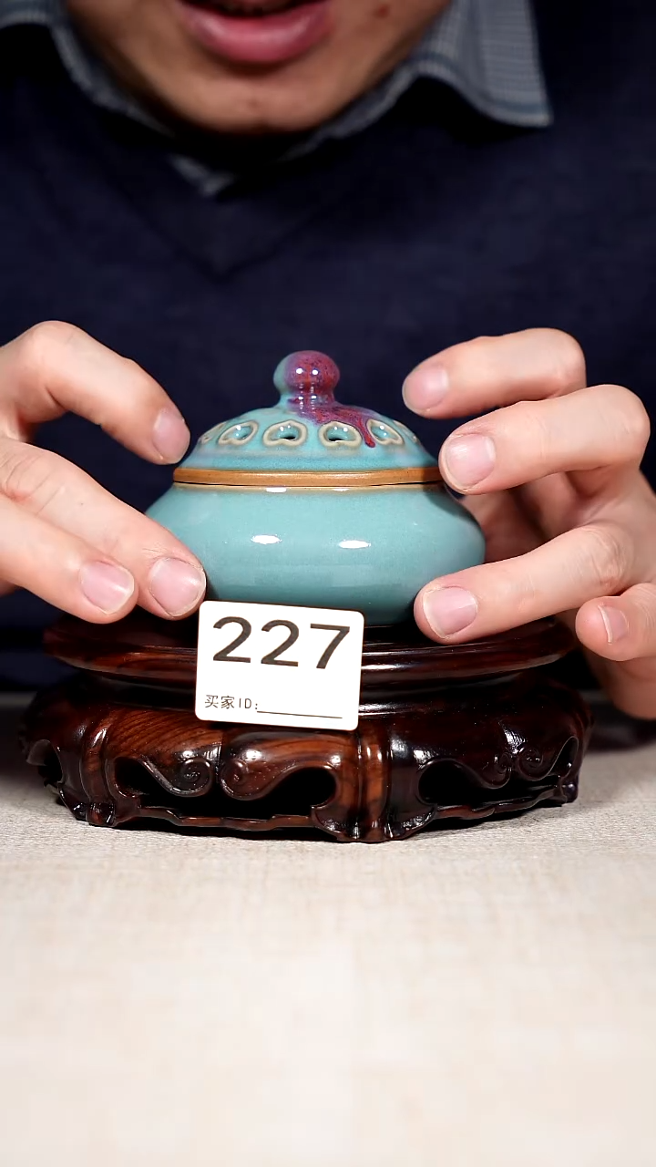 摆件陶瓷钧瓷茶器摆件