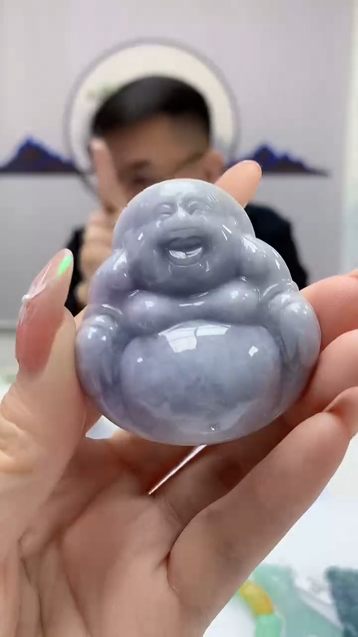 【闪购商品】定制翡翠未镶嵌5152DD-毛货挂件62