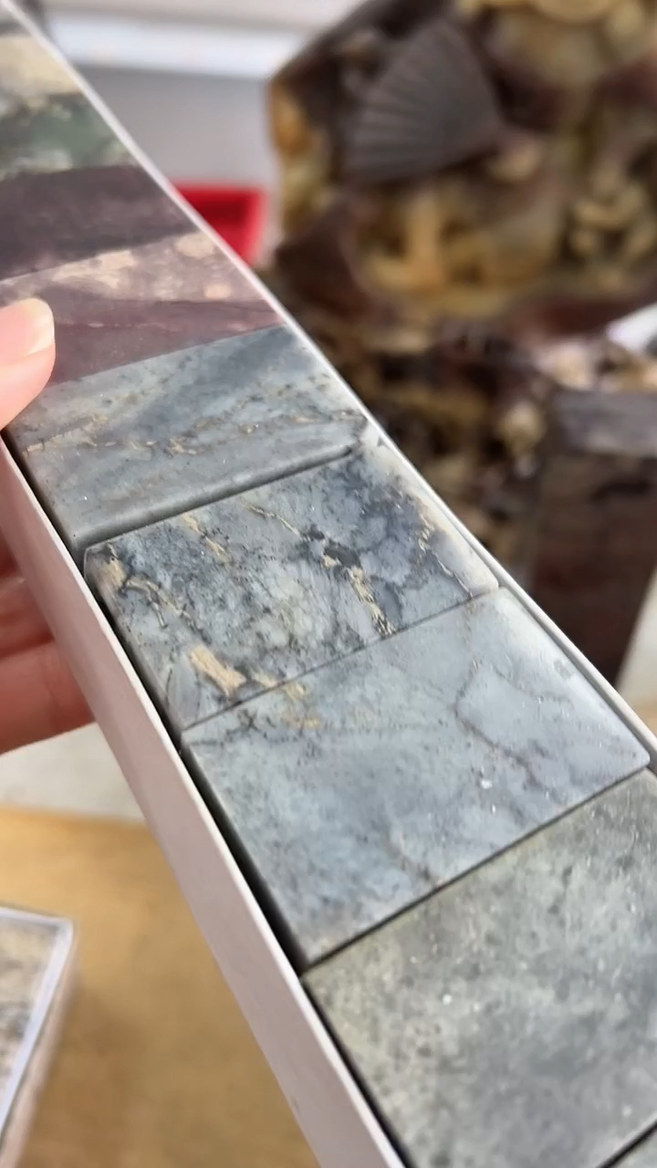  【知墨堂487#】印章石微瑕不挑10方【3*5】