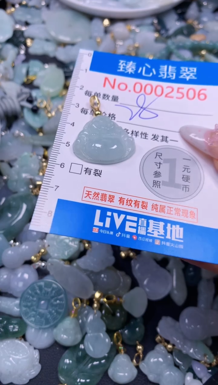 翡翠未镶嵌吊坠(不含链)2506