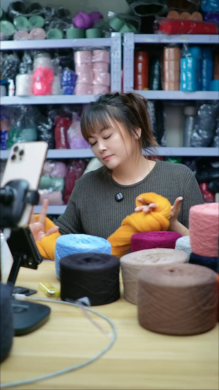 羊绒欢姐手编线A375