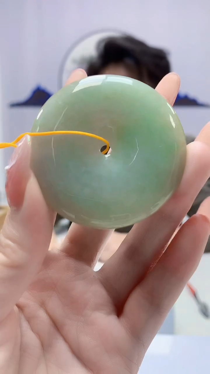 【闪购商品】定制翡翠未镶嵌1502DD-毛货挂件194