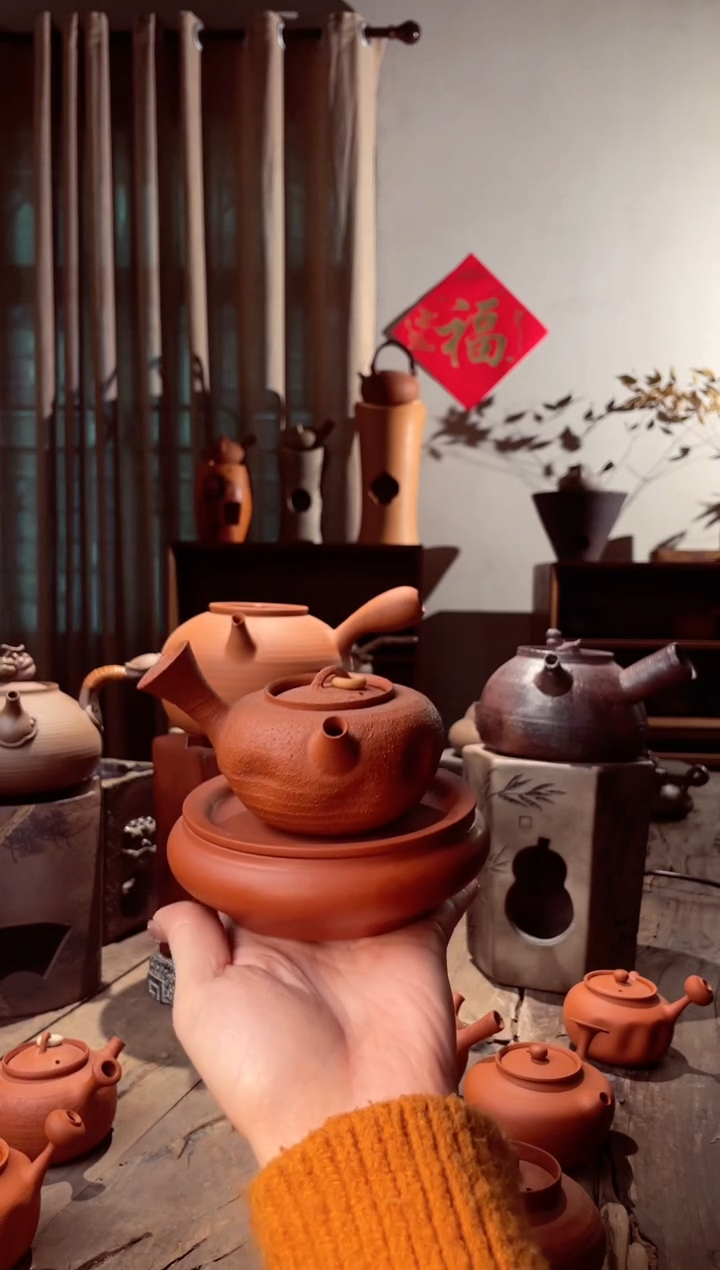 【闪购商品】壶潮州鸡蛋黄纯手拉泡茶壶粗砂