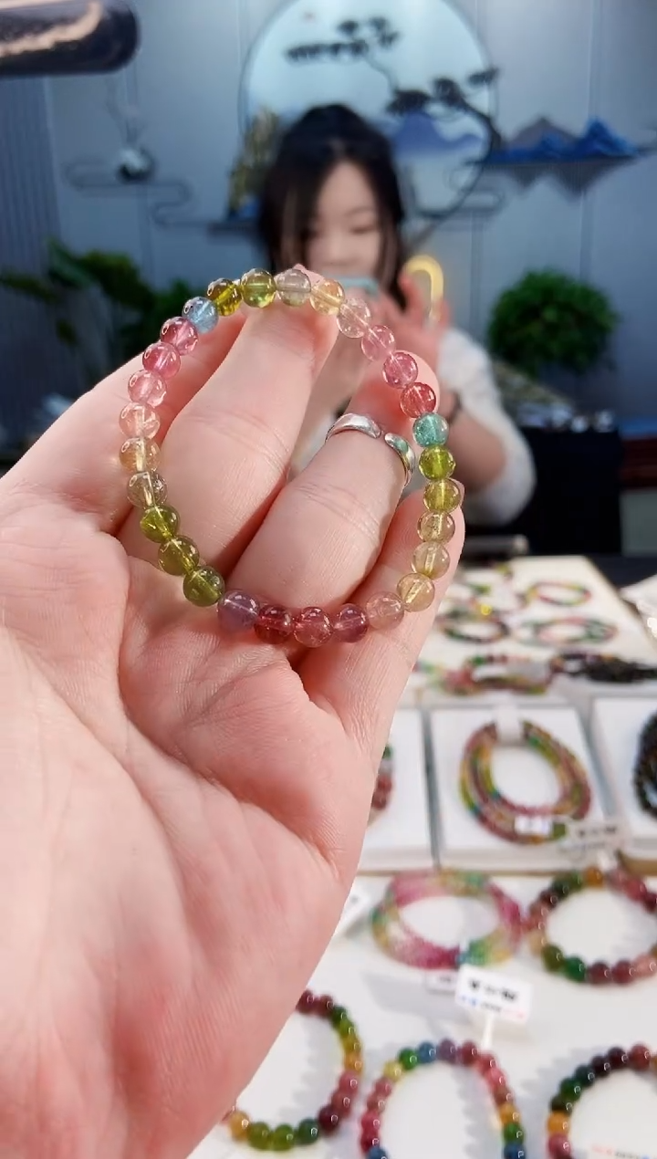 【闪购商品】碧玺手链未镶嵌G2460-1单圈颜色微差发1