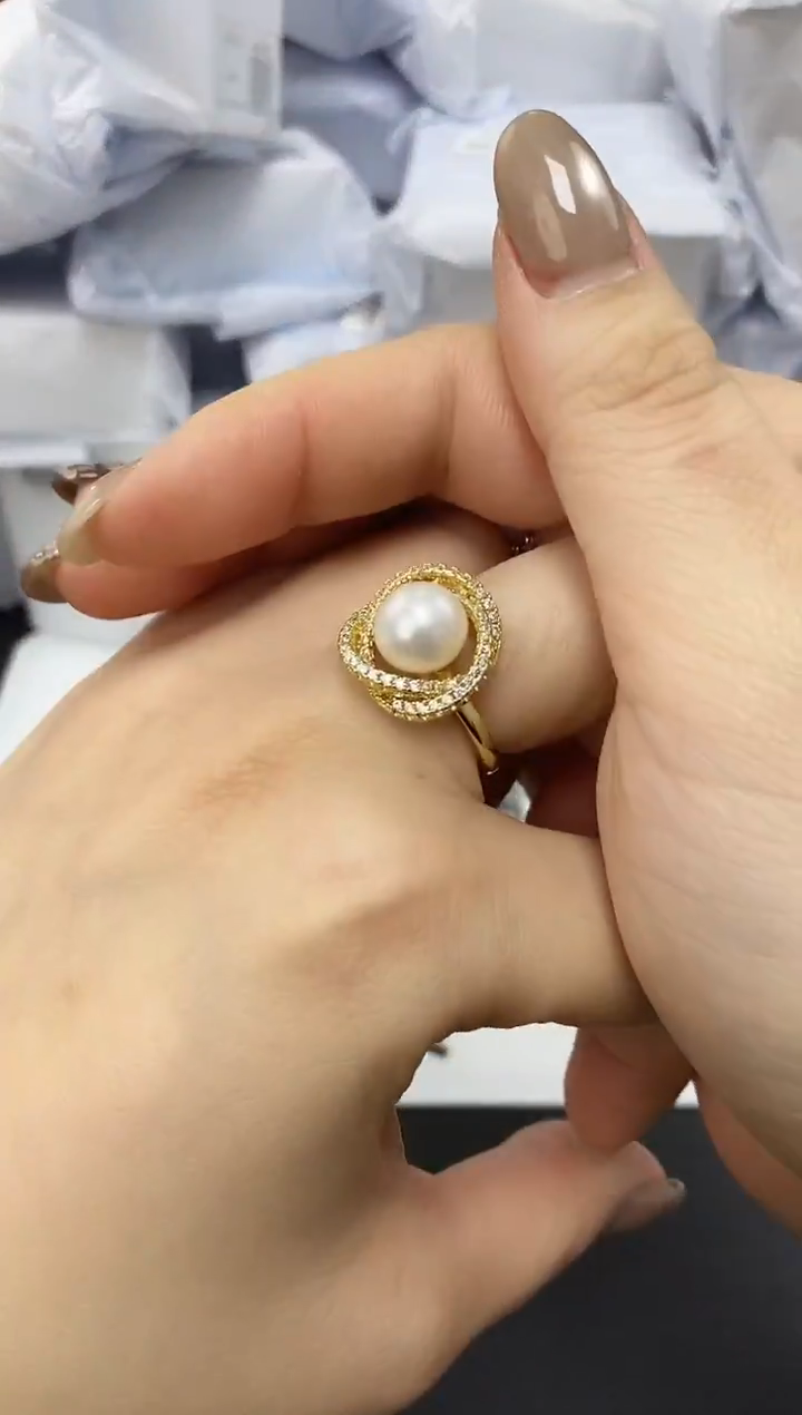 未镶嵌耳饰淡水珍珠JZ1008