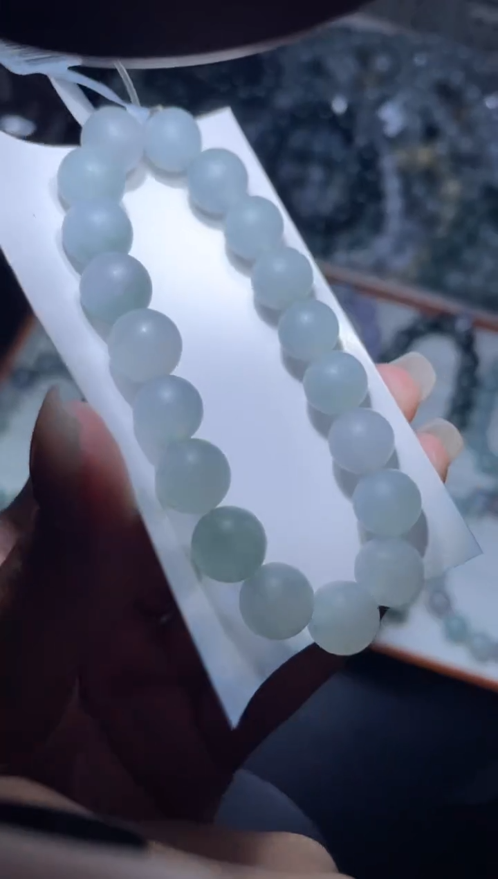 【闪购商品】定制翡翠未镶嵌天然缅甸A货翡翠手串37