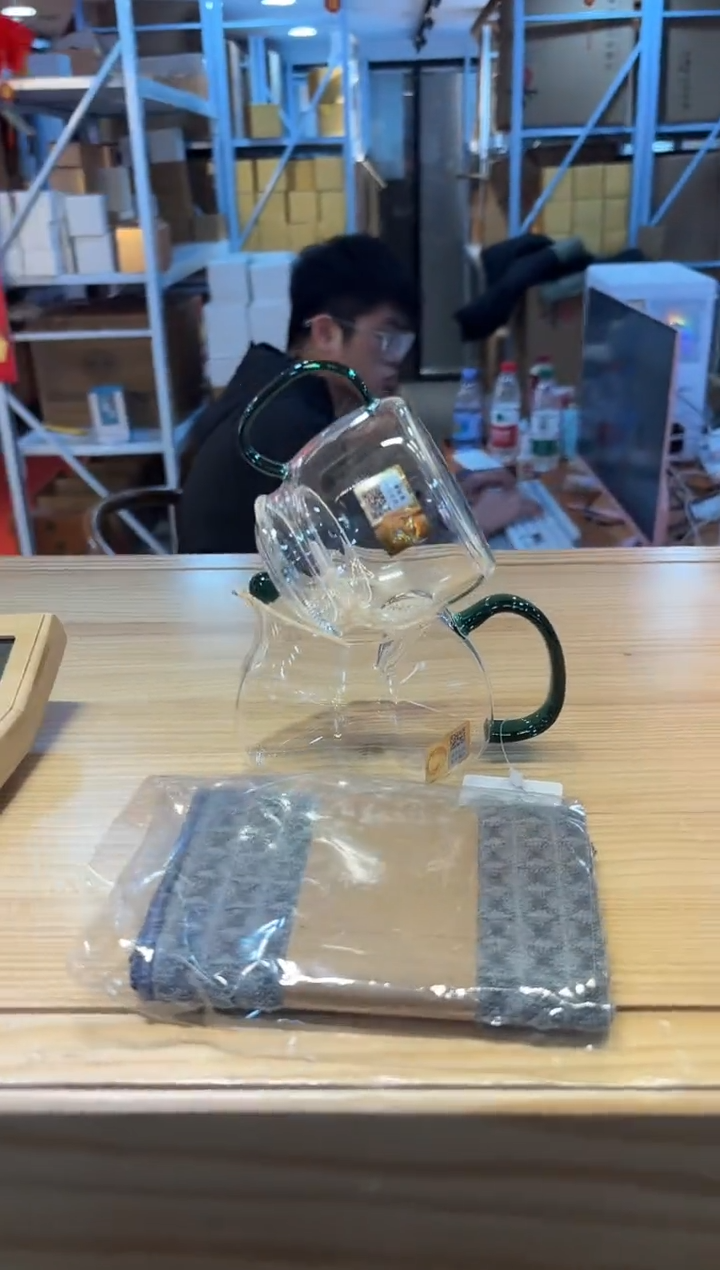 【闪购商品】禾器悠乐墨绿色+言卿壶墨绿色+知意茶巾