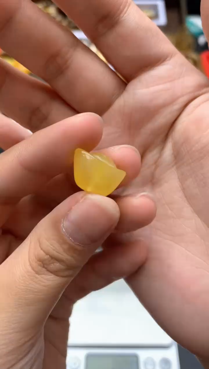 【闪购商品】琥珀珠宝奇石未镶嵌061琥珀蜜蜡小坑花粉介意勿拍