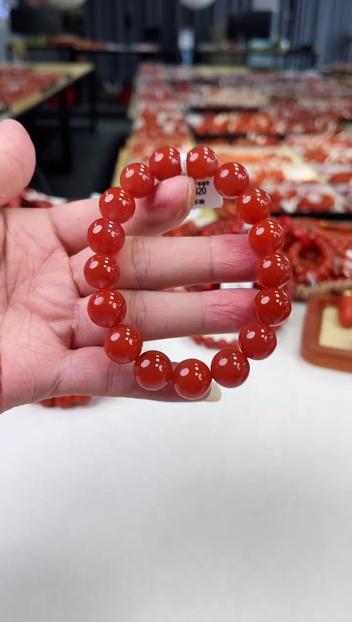 【闪购商品】南红玛瑙冰红手串12+未镶嵌一个/条