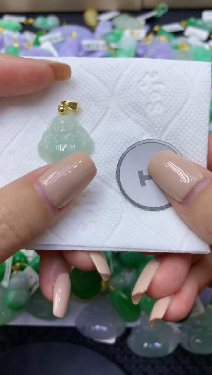 颈饰未镶嵌翡翠天然缅甸翡翠A货