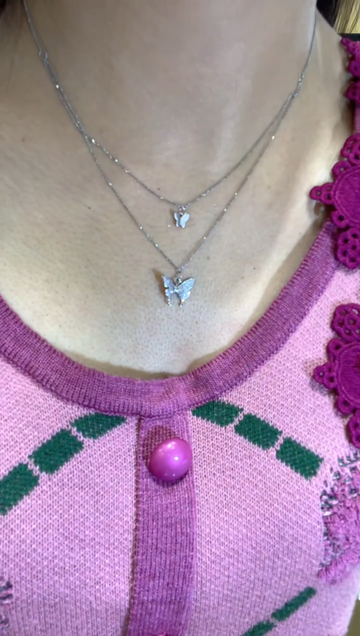 项链18K金镶嵌钻石钻石项链YT